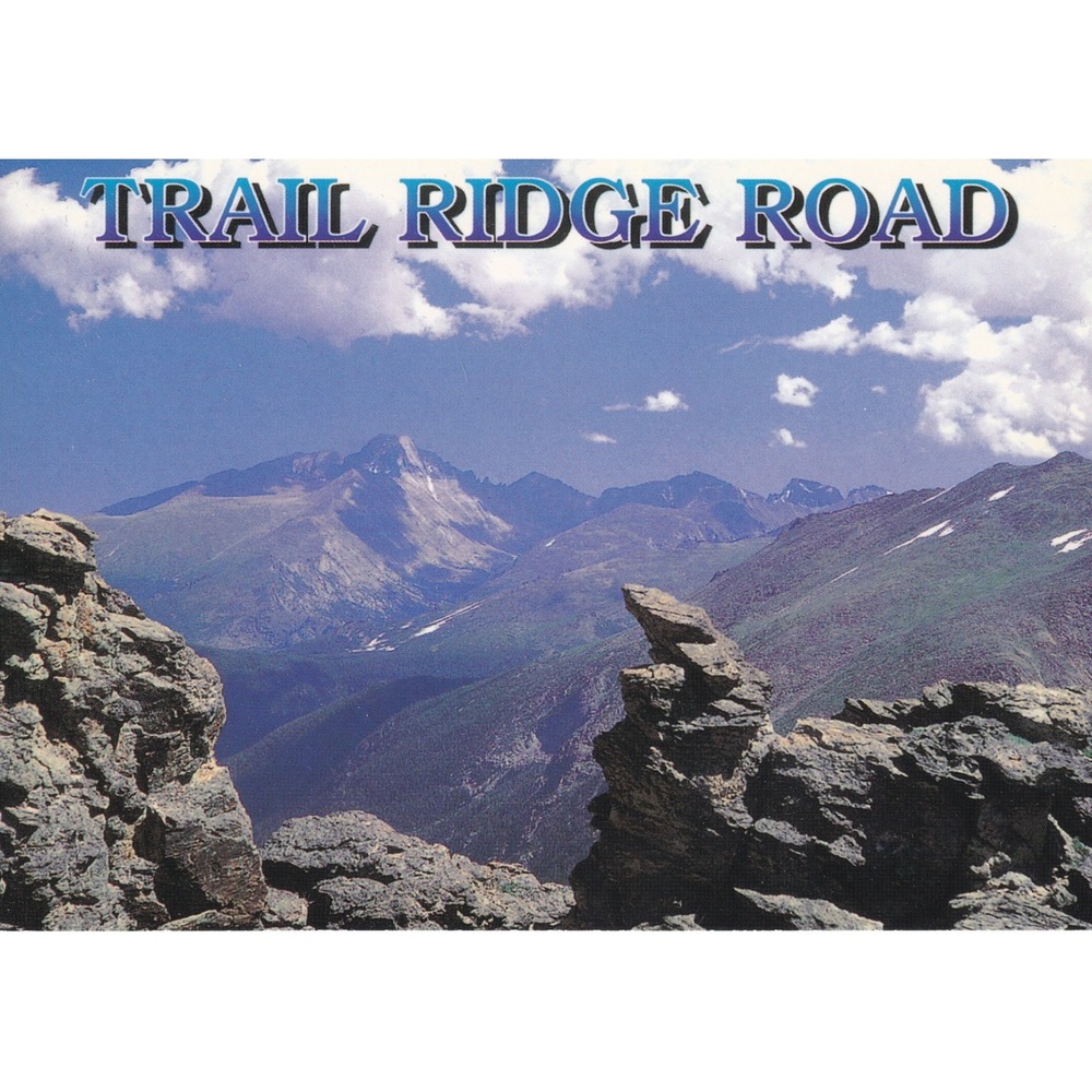 Trail Ridge Road Rocky Mountain National Park CO Postcard Scenic Alpine Travel